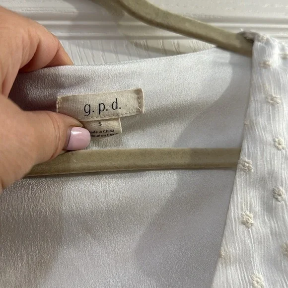 g.p.d White Ruffled Blouse - Picture 2 of 3